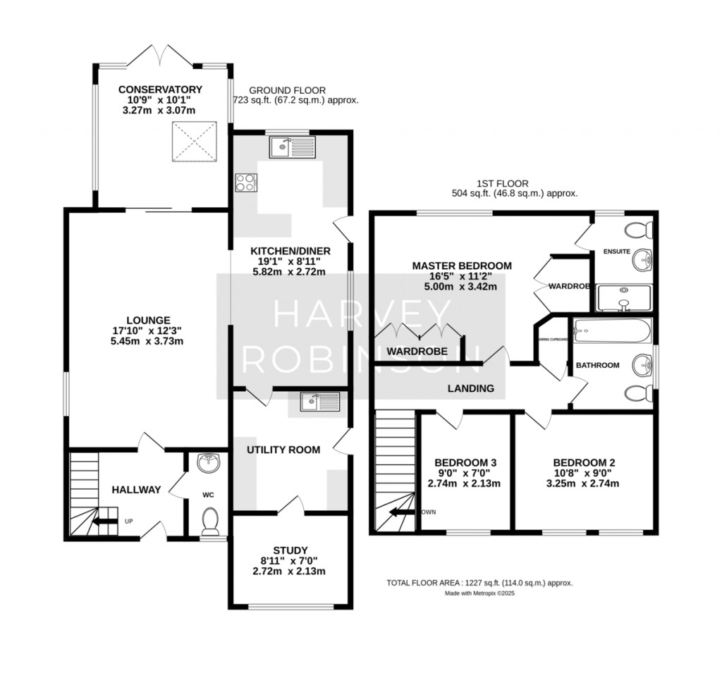 Floorplans For Pond Close, Huntingdon