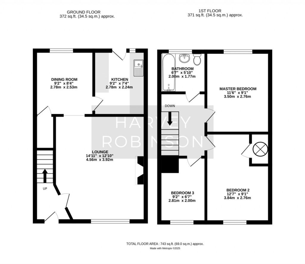 Floorplans For Prospero Way, Huntingdon