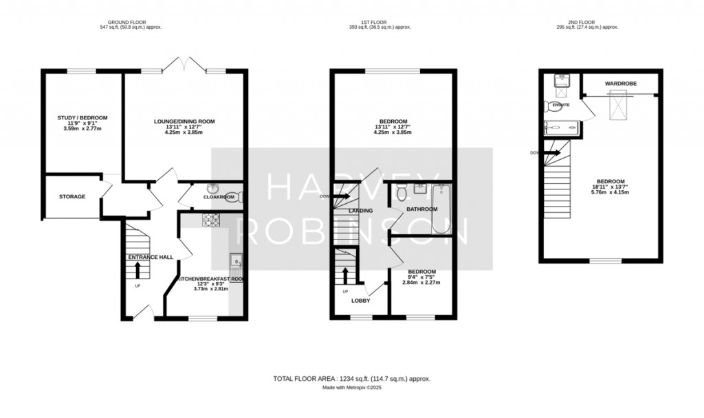 Floorplans For Davies Croft, Biggleswade