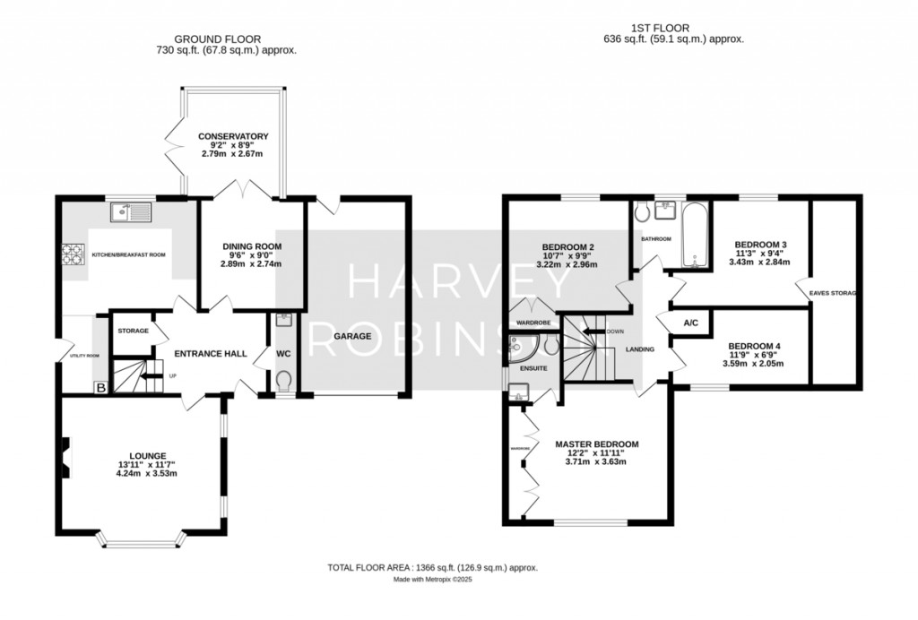 Floorplans For Devoke Close, Huntingdon