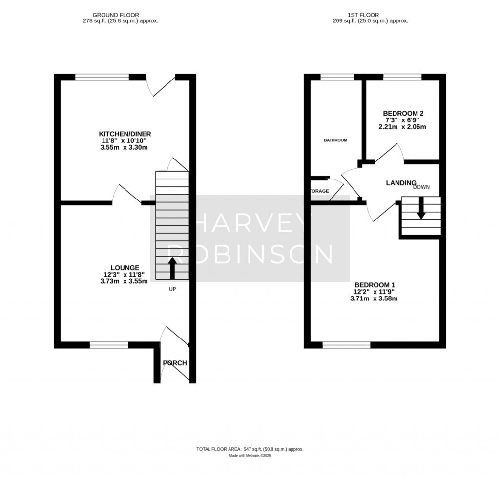 Floorplans For Tamar Close, St. Ives