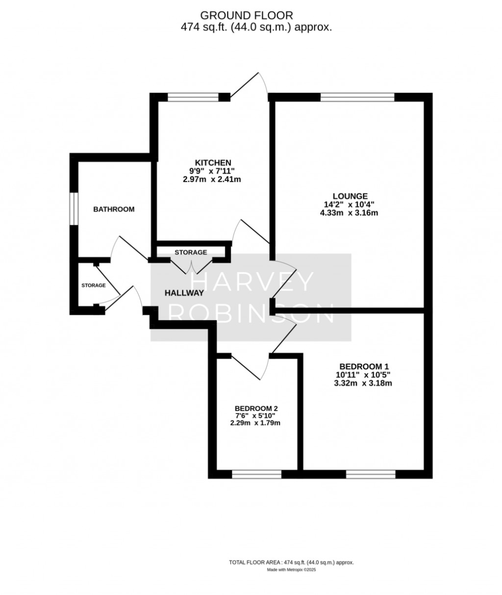 Floorplans For Old Farm Court, Wyton