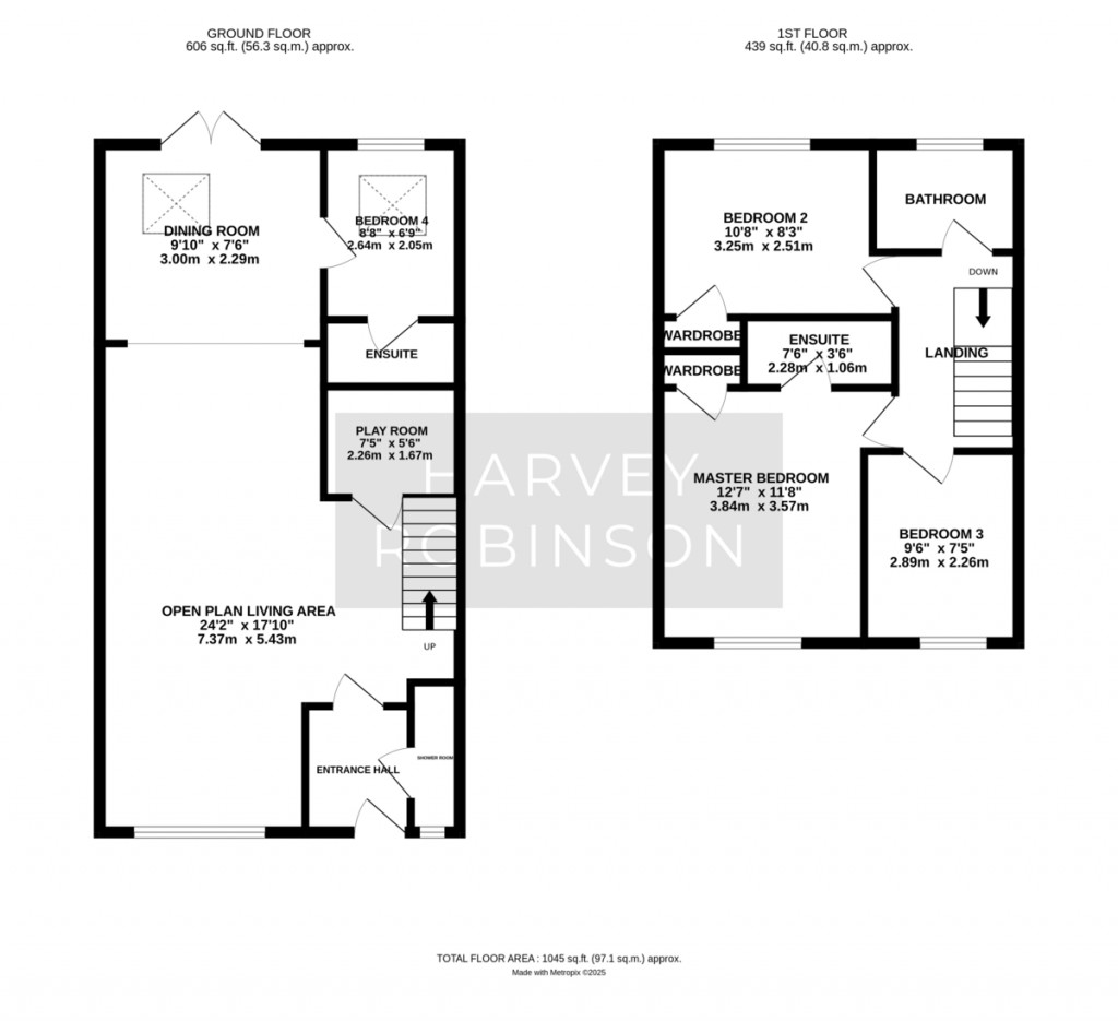 Floorplans For Spinney Way, St. Ives