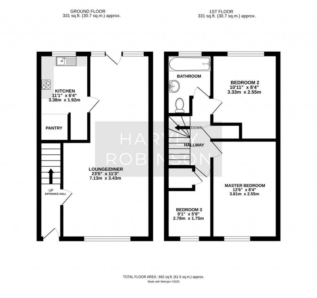 Floorplans For Annesley Close, Sawtry