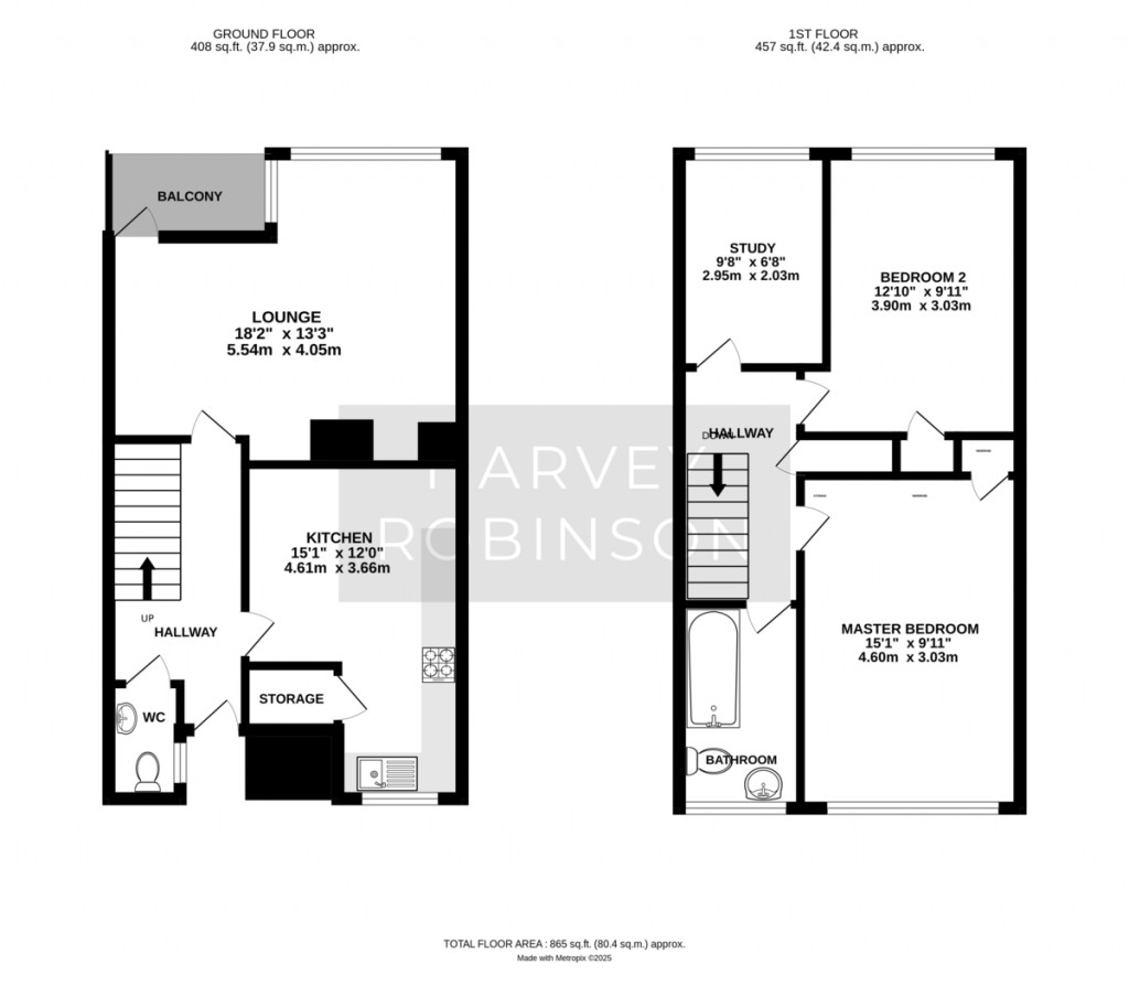 Floorplans For Mayfield Road, Huntingdon