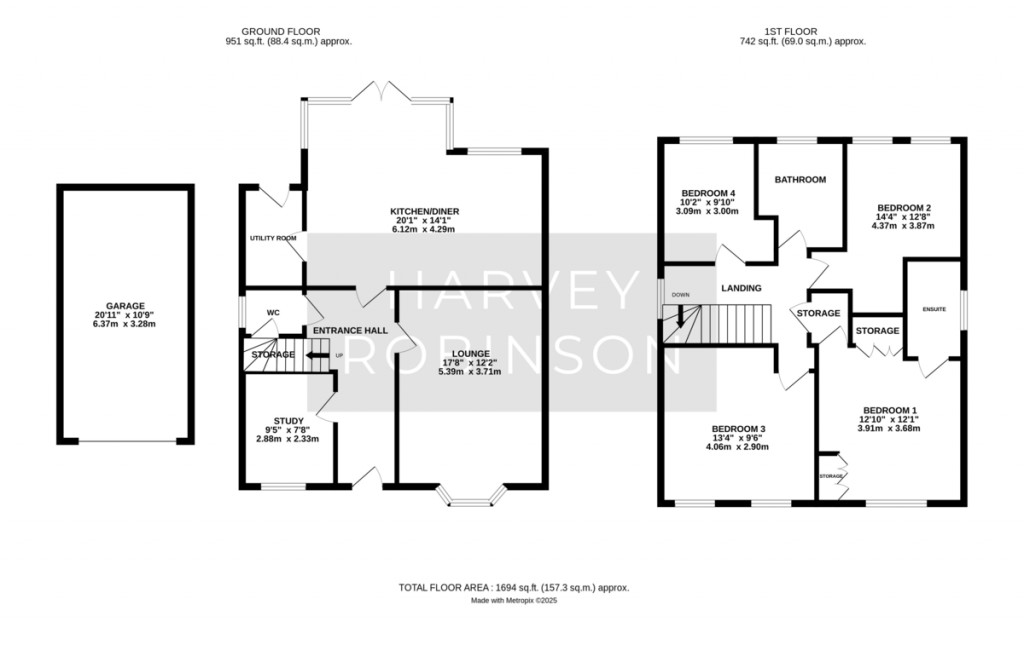 Floorplans For Turnpike Close, Needingworth