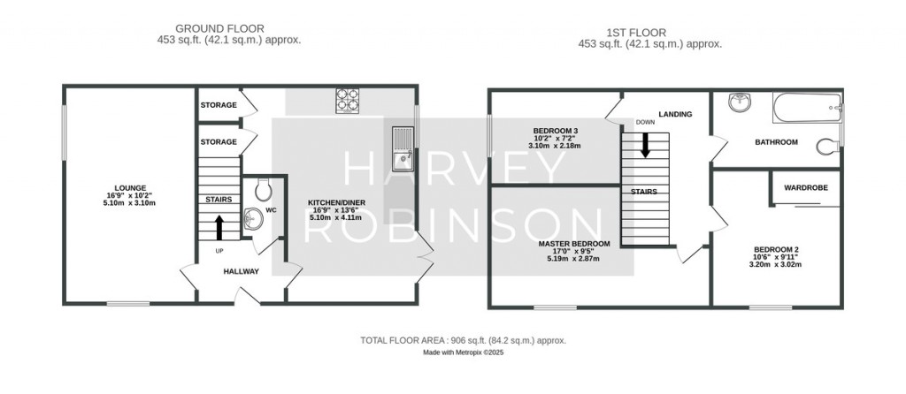 Floorplans For Meadow Gardens, Huntingdon