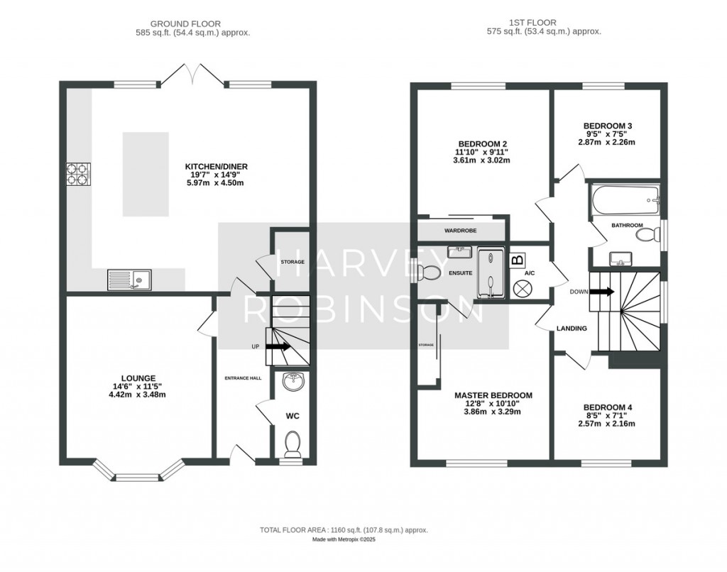 Floorplans For Peccle Close, Alconbury Weald