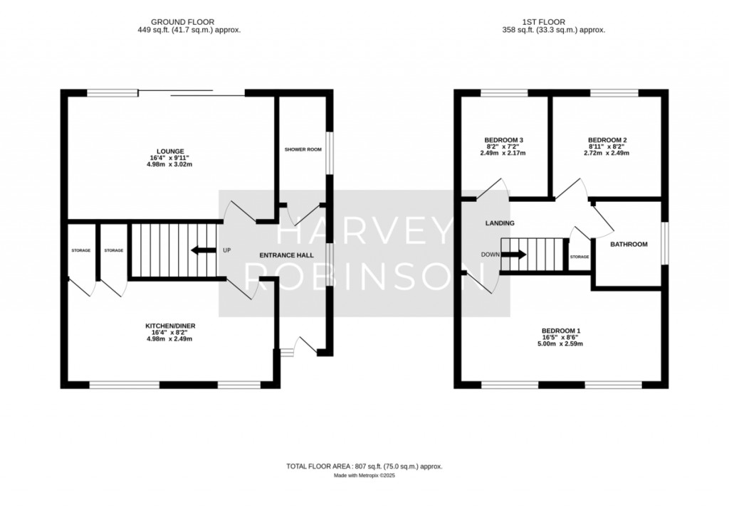 Floorplans For Hill Rise, St. Ives