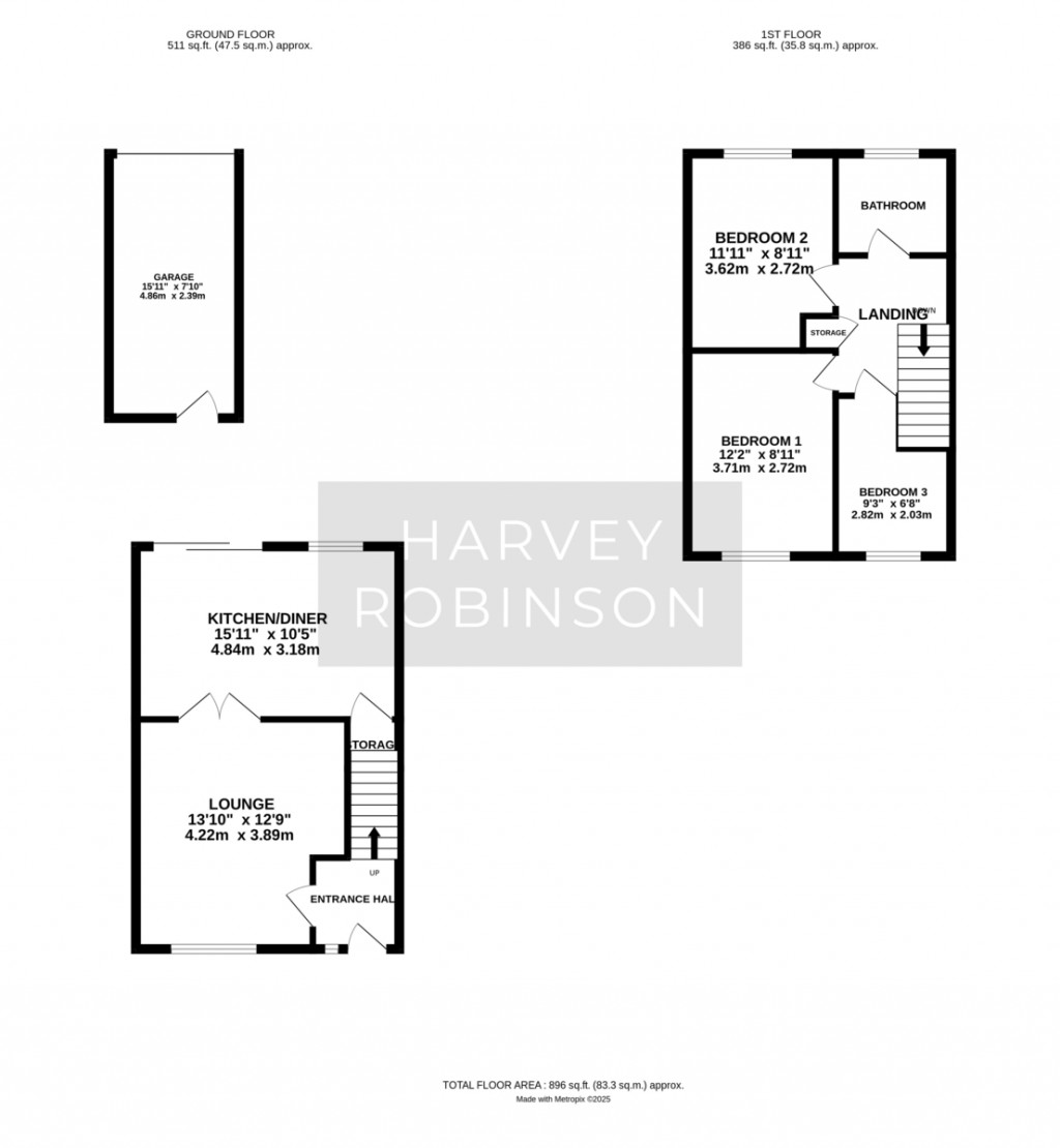 Floorplans For Swan Close, St Ives