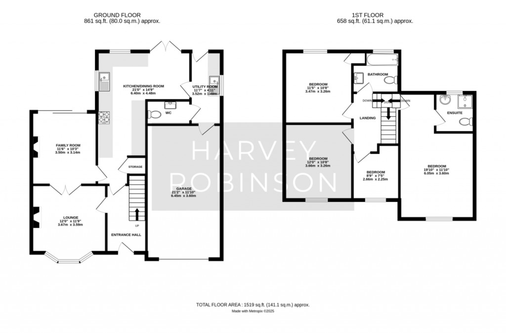 Floorplans For Longfield Road, Sandy