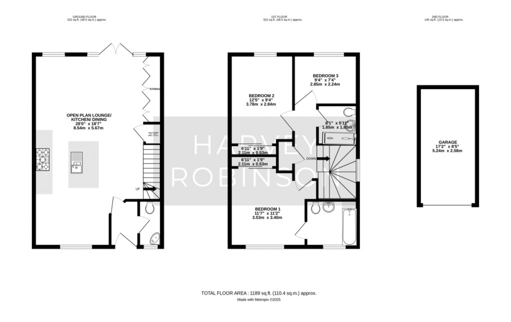 Floorplans For Leightonhouse Close, St. Neots