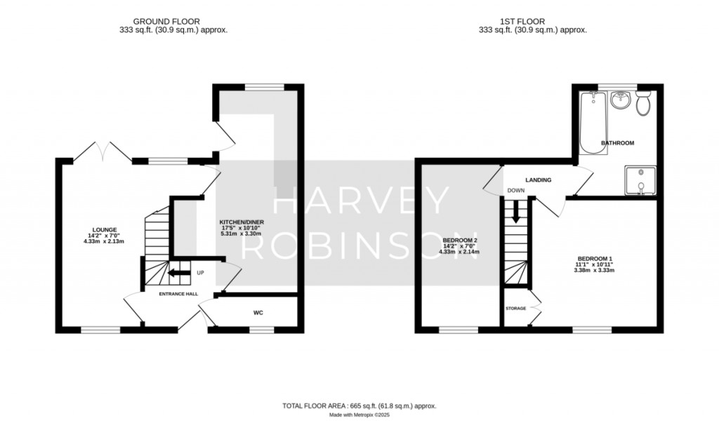 Floorplans For Potton Road, St. Neots