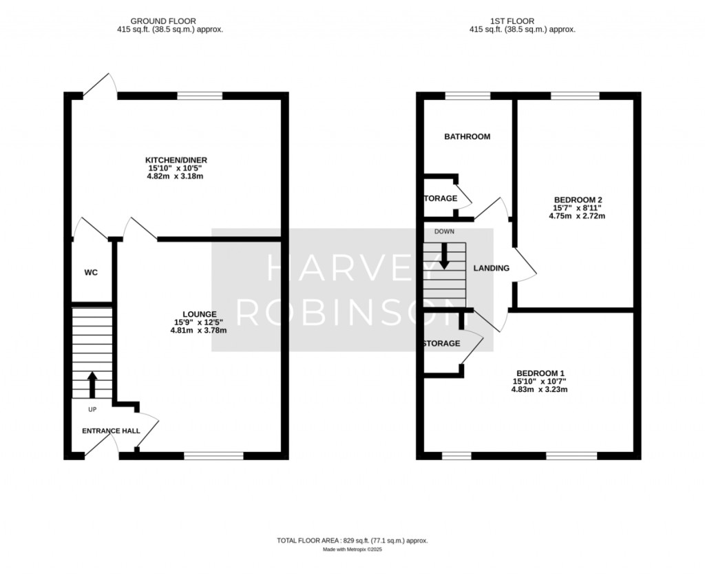 Floorplans For Barwell Close, Swavesey