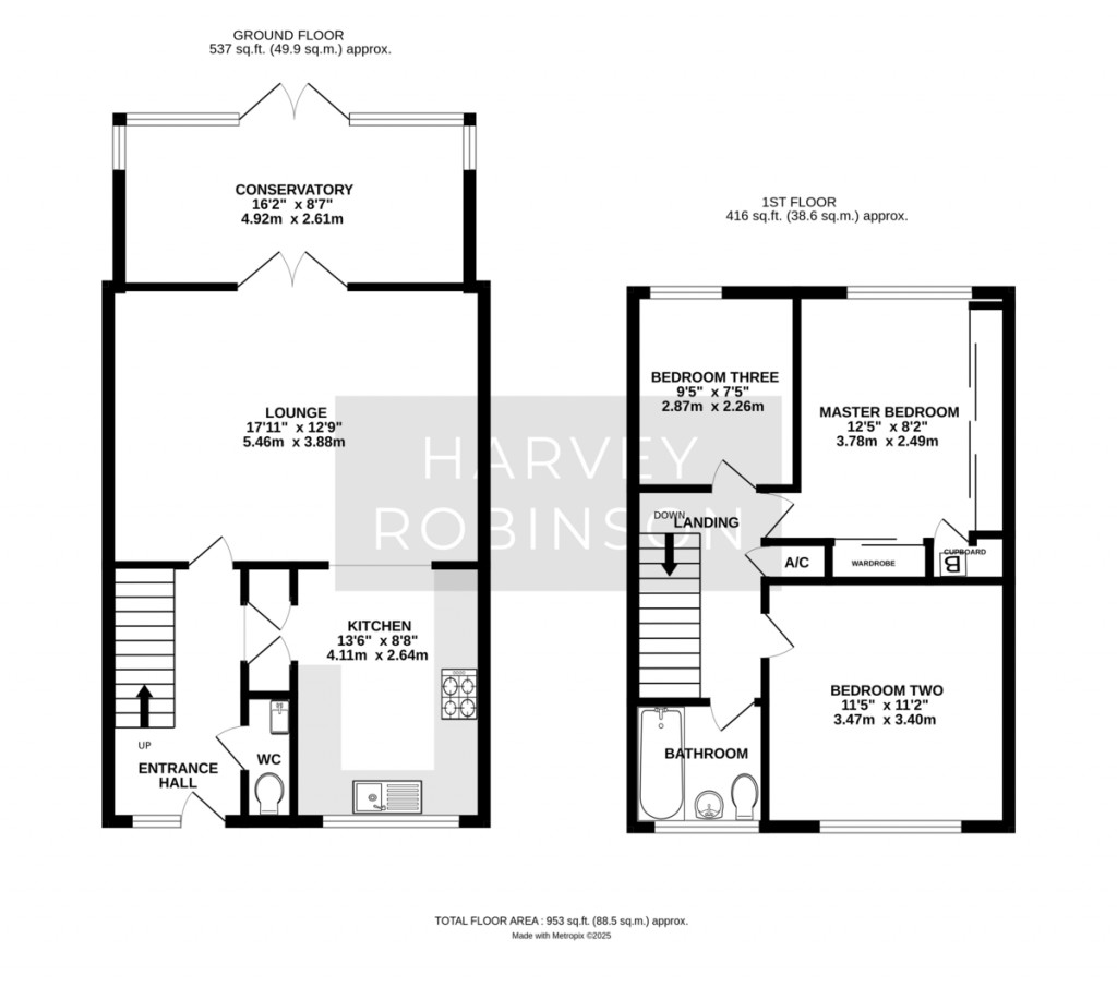 Floorplans For Norfolk Road, Huntingdon