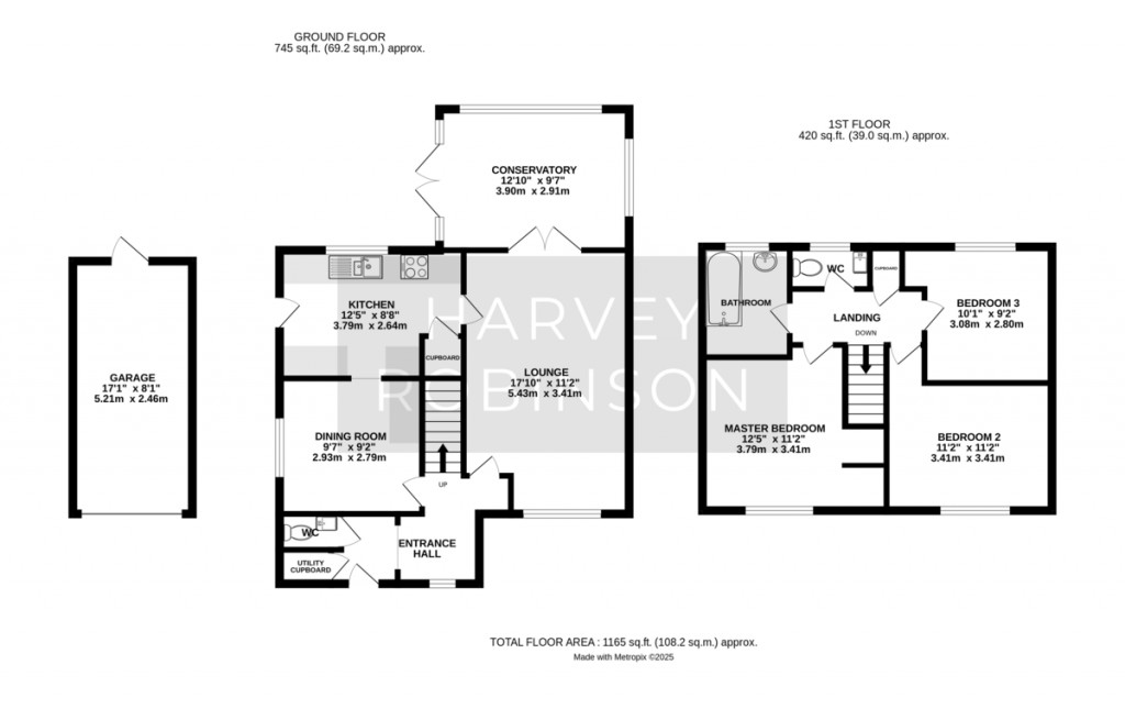 Floorplans For Gloucester Road, Sawtry, Cambridgeshire