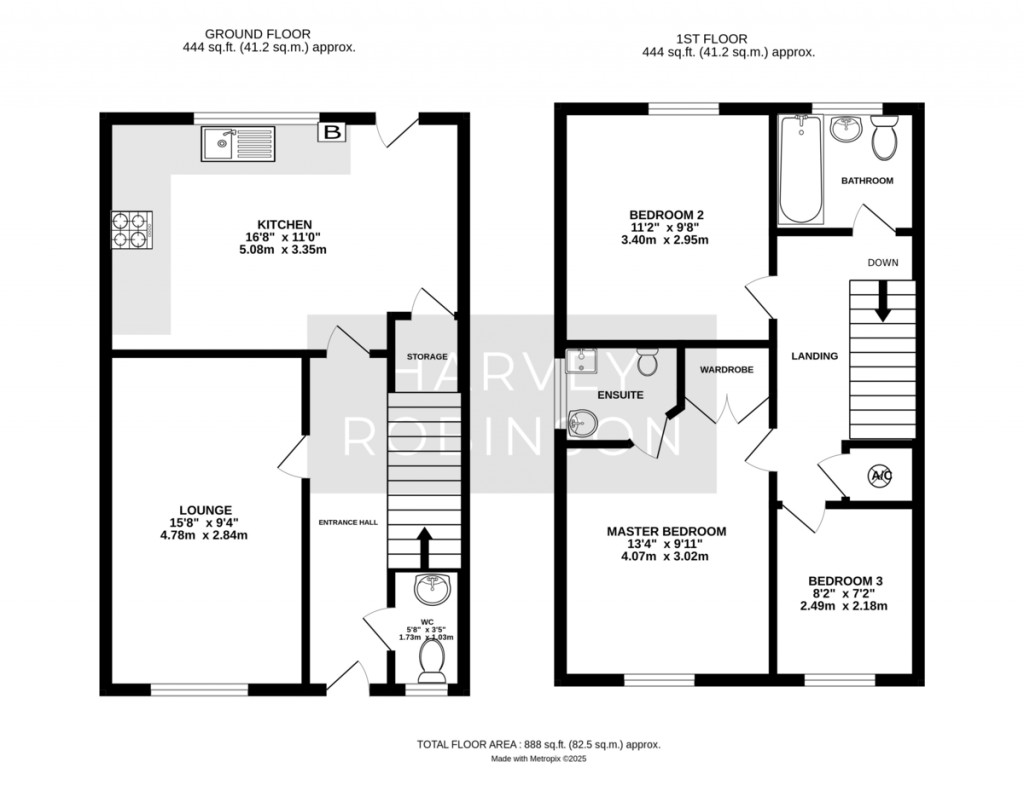 Floorplans For Lilyfield Crescent, Huntingdon, Cambridgeshire