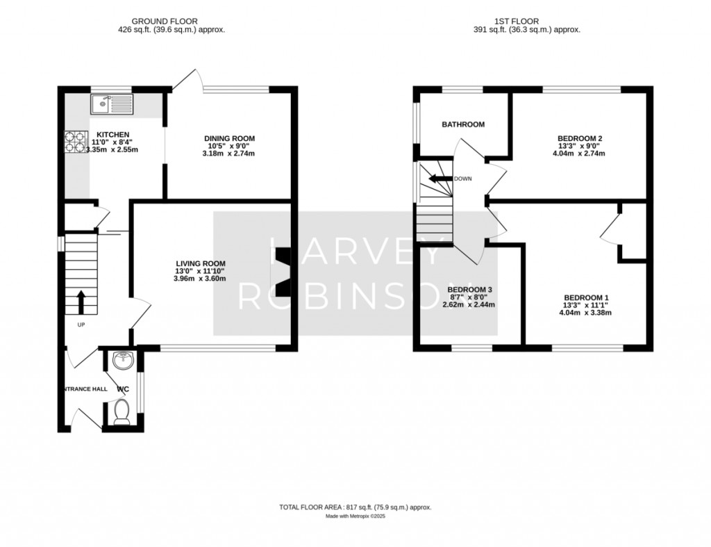 Floorplans For Duck Lane, St Neots
