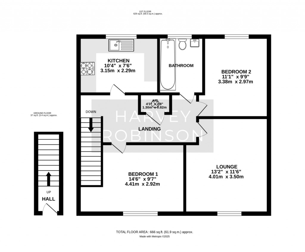 Floorplans For Comben Drive, Godmanchester