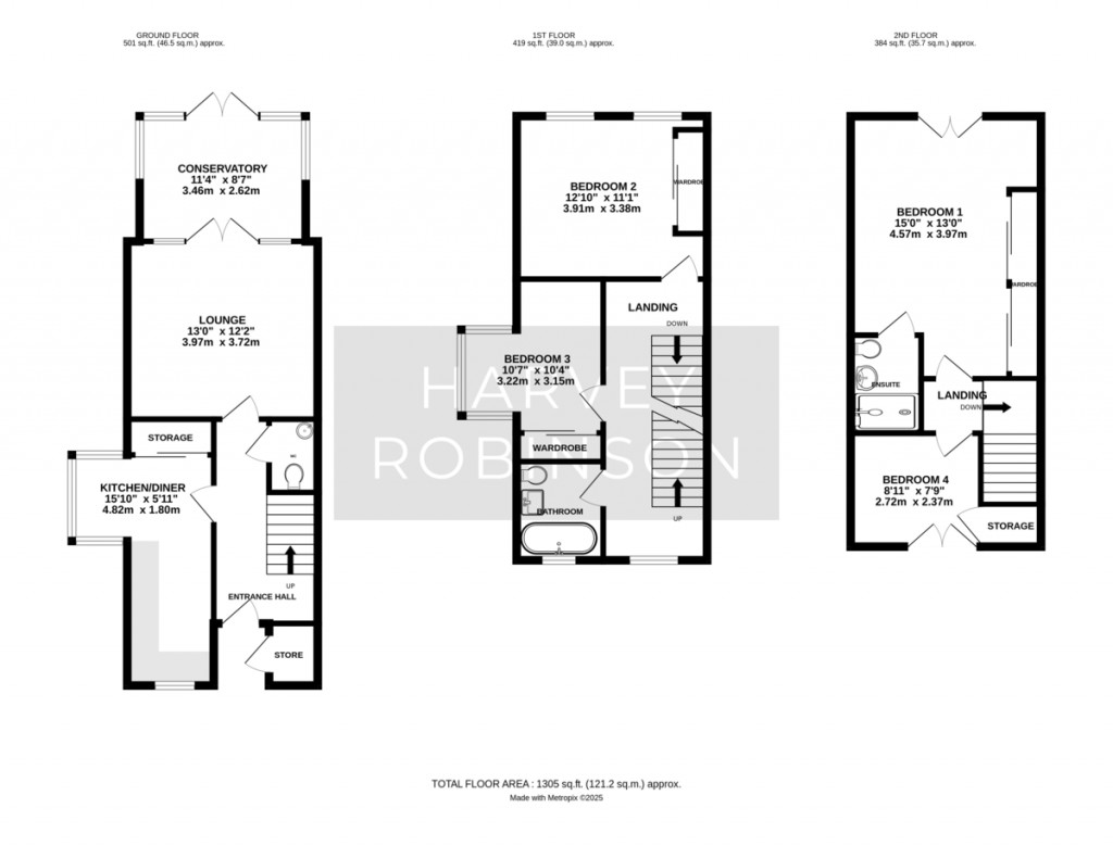 Floorplans For Linton Close, Eaton Socon