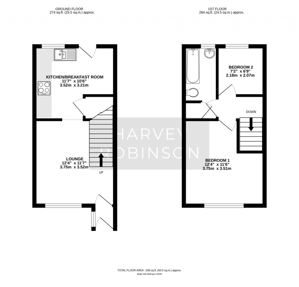 Floorplans For Dart Close, St Ives