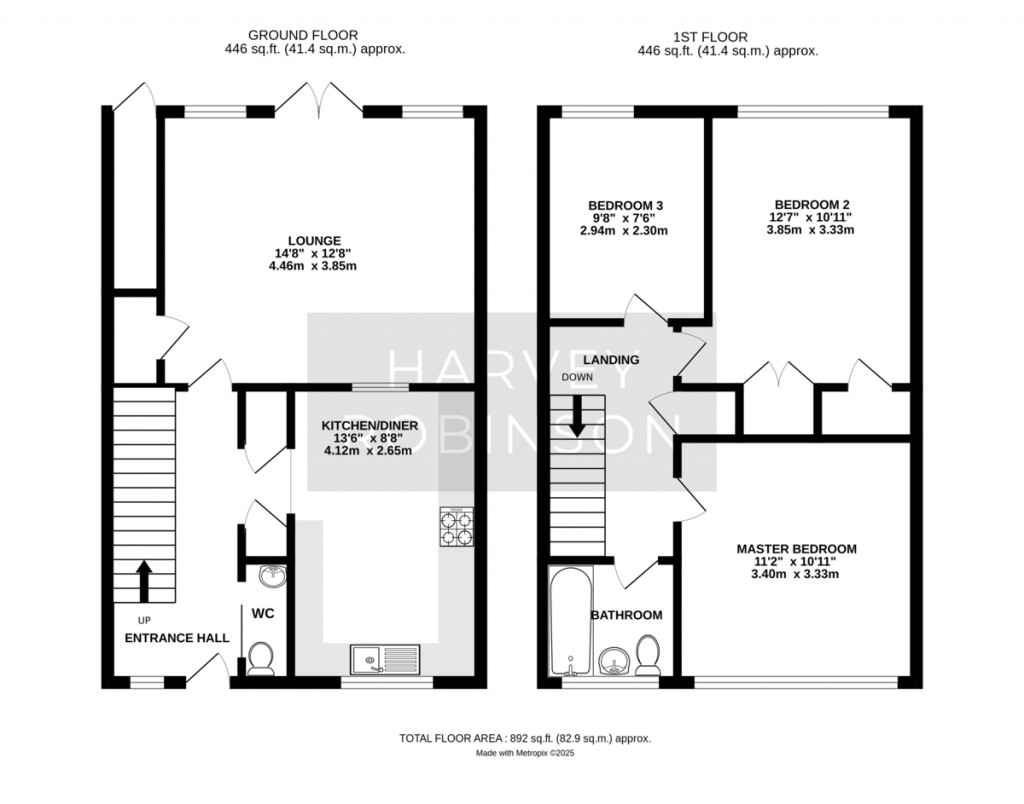 Floorplans For Essex Road, Huntingdon