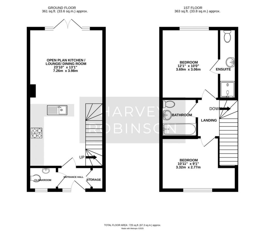 Floorplans For Whittle Drive, Biggleswade