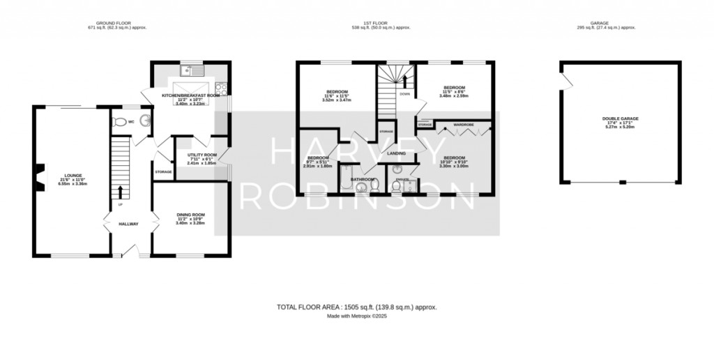 Floorplans For Kings Pond Close, Dunton
