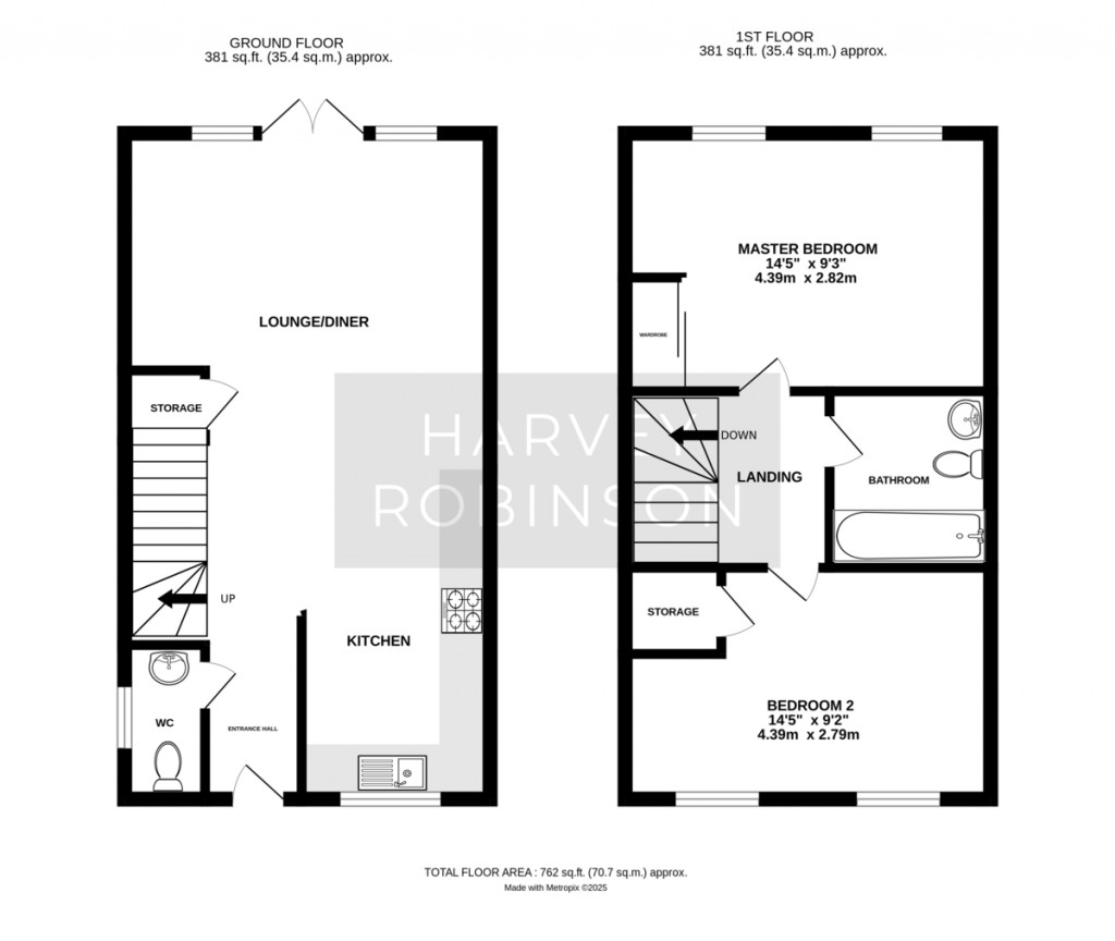 Floorplans For Wassingley Way, Alconbury Weald