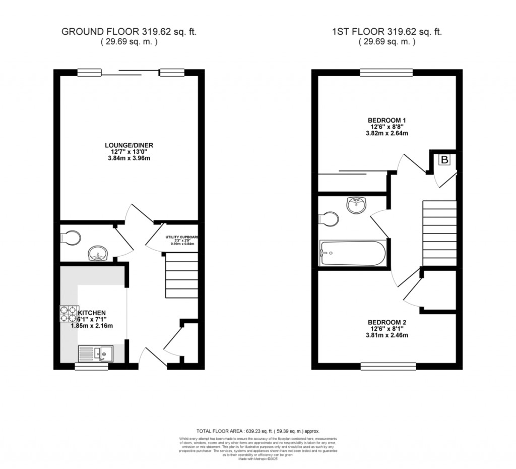 Floorplans For Radland Close, St Neots