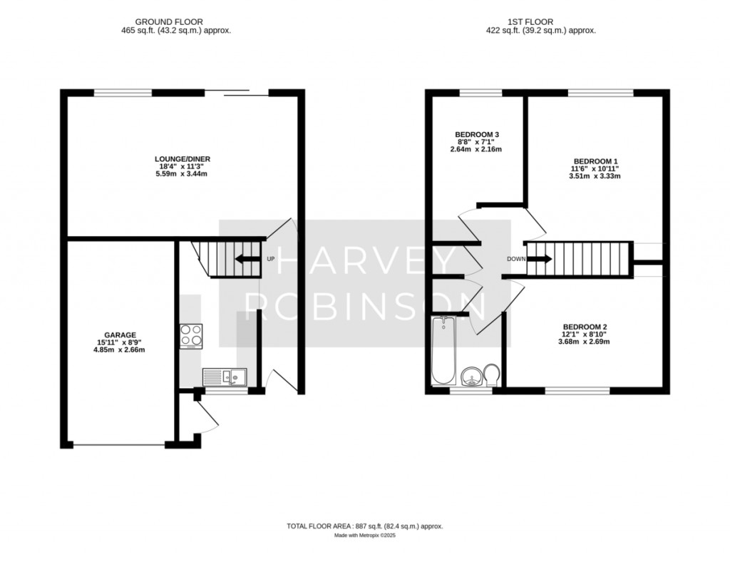 Floorplans For Oak Close, St Neots