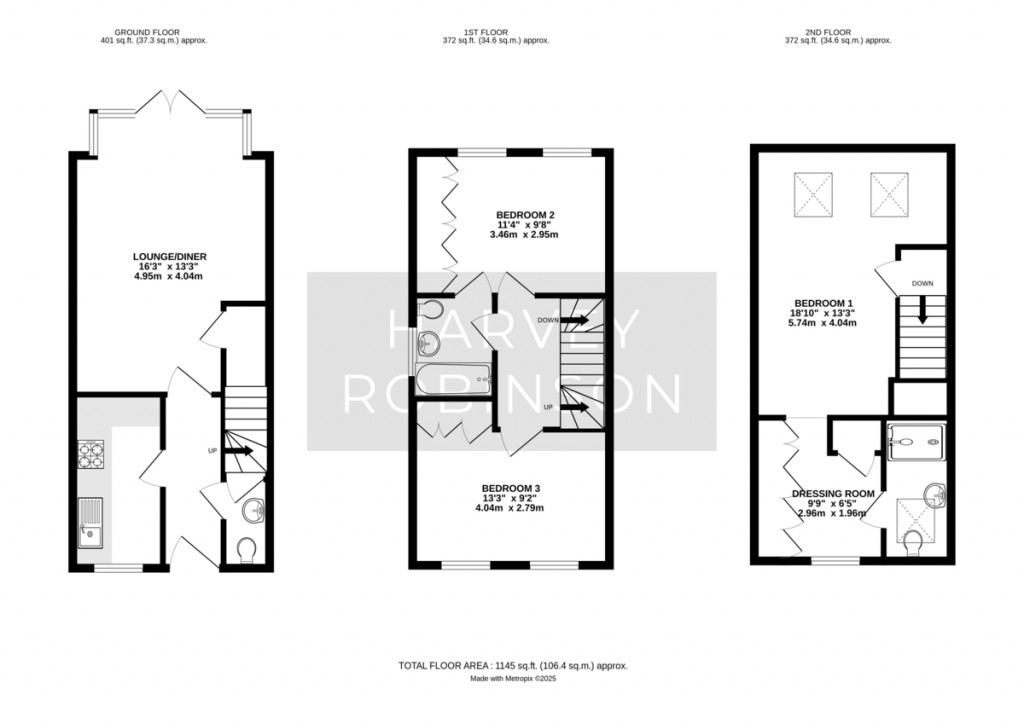 Floorplans For Trinity Way, Papworth Everard