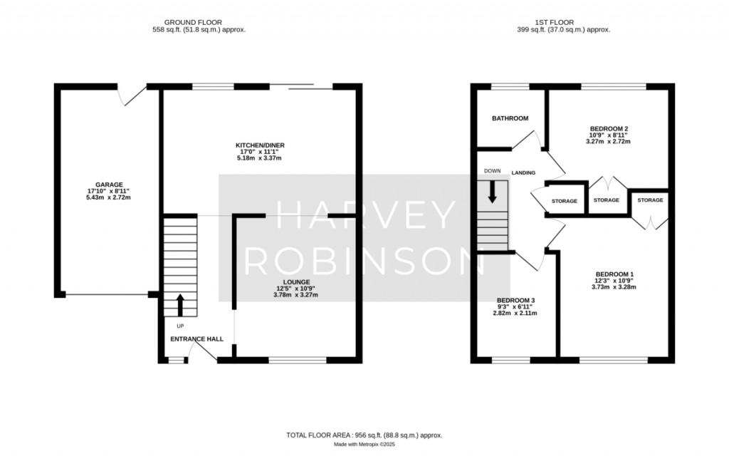 Floorplans For School Road, Earith