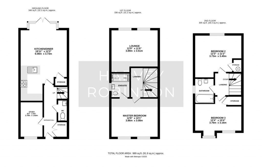 Floorplans For Hendrey Place, Godmanchester