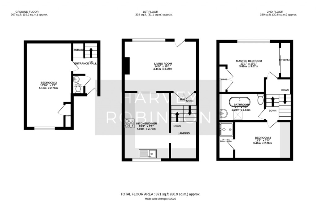 Floorplans For Nene Road, Huntingdon