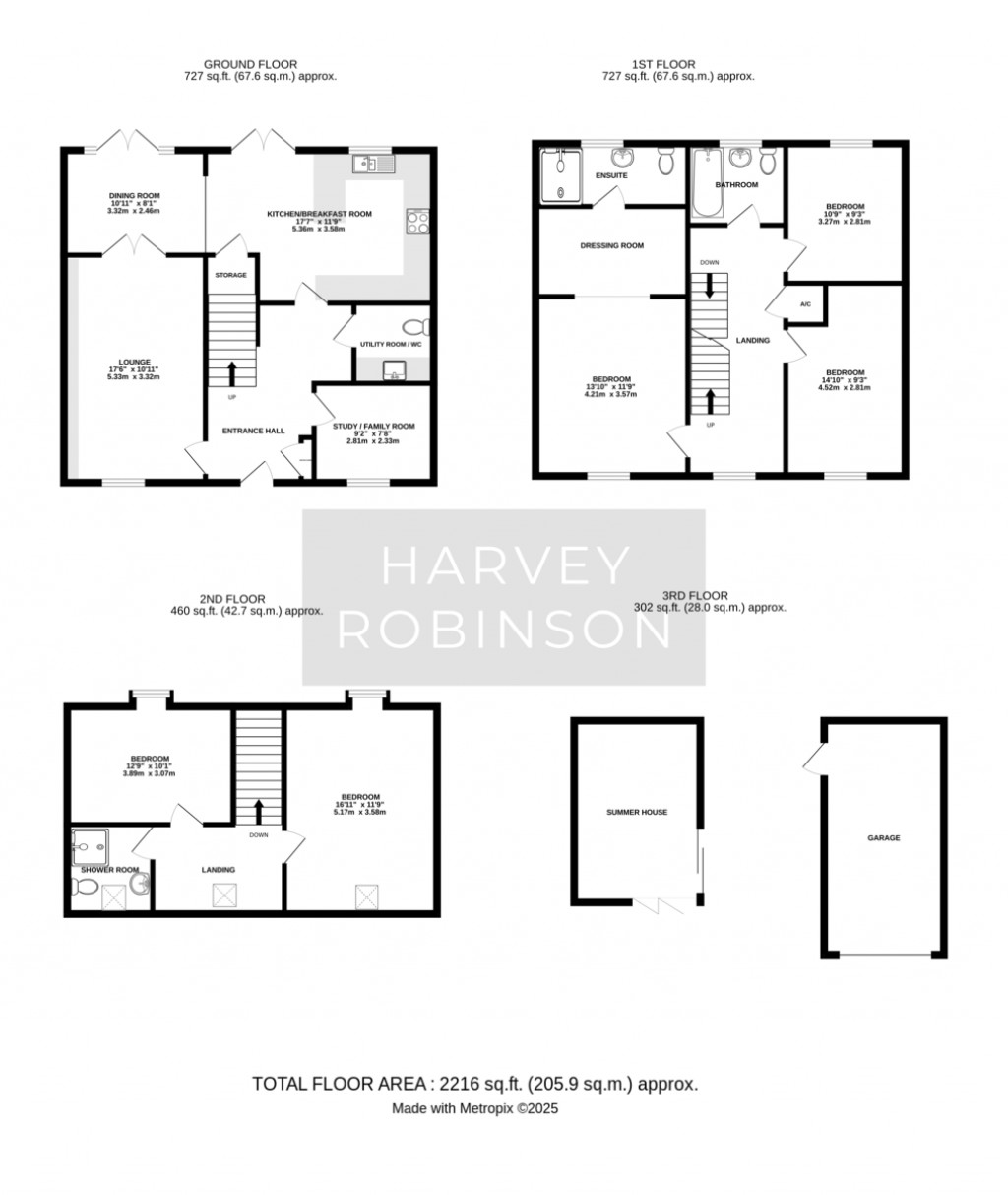 Floorplans For Hollyhock Way, Biggleswade