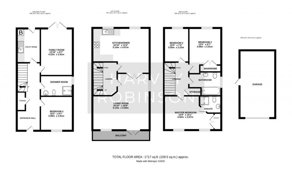 Floorplans For Cartwright Close, Alconbury Weald