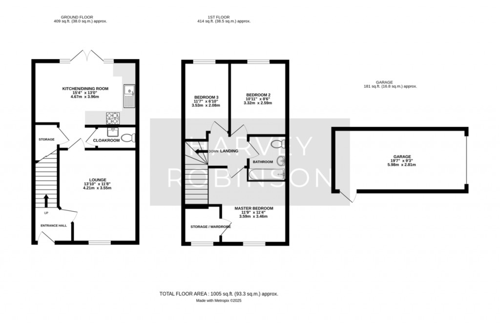 Floorplans For Tate Drive, Biggleswade