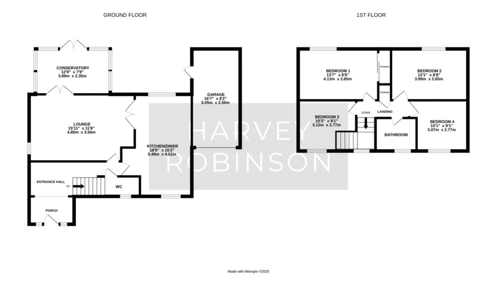 Floorplans For Vermuyden Way, Fen Drayton