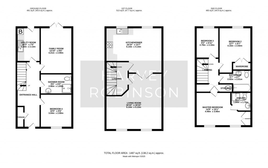 Floorplans For Mallory Place, Alconbury Weald, Huntingdon