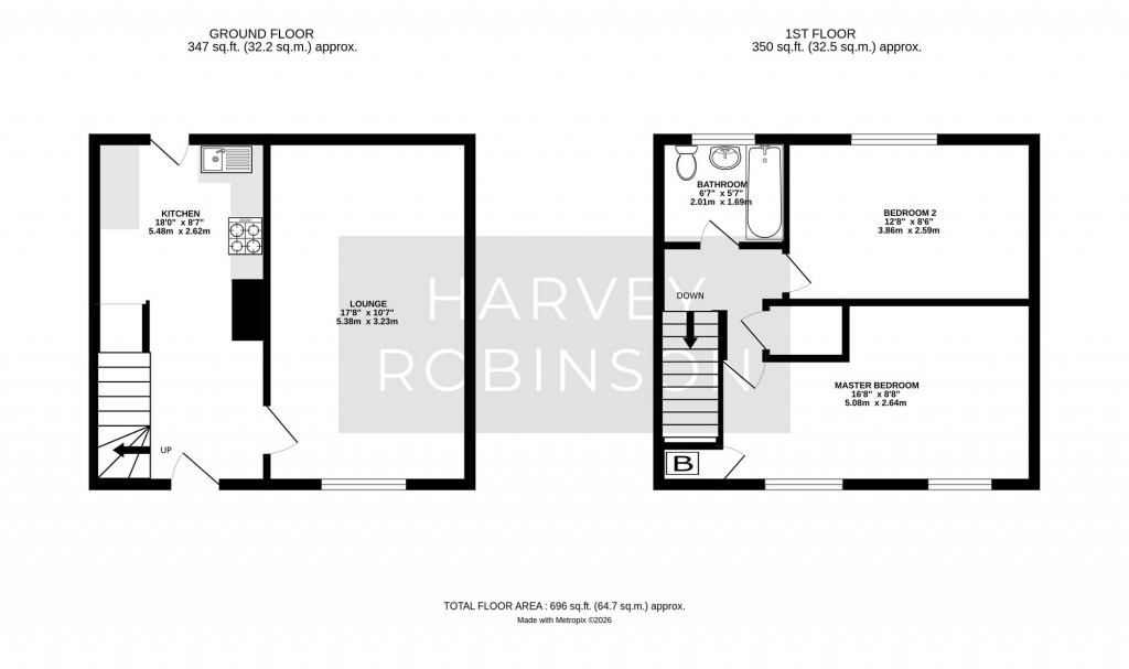 Floorplans For Beech Close, Huntingdon, PE29