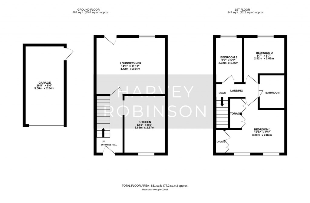 Floorplans For Lavender Way, St. Ives, PE27