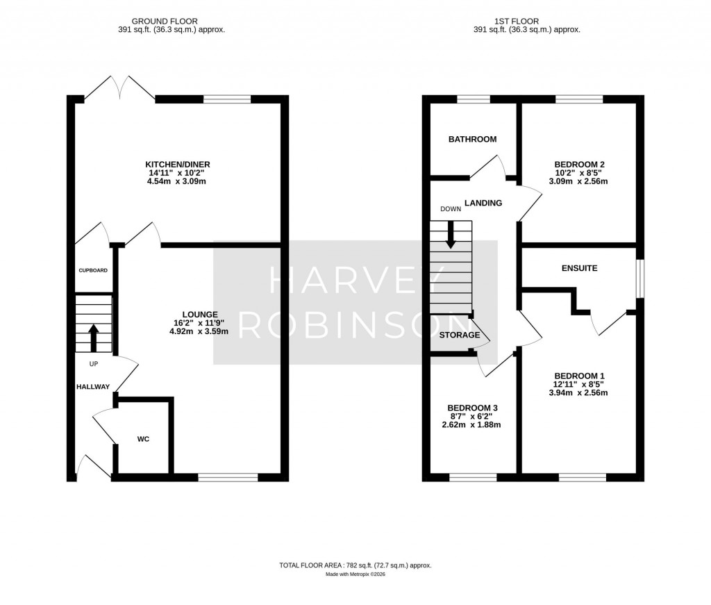 Floorplans For Askwith Grove, St. Ives, PE27