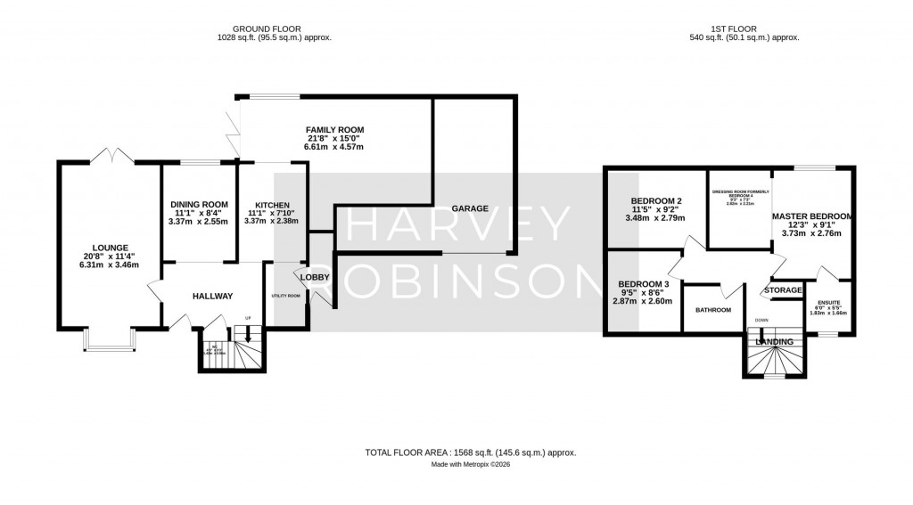 Floorplans For Ribble Close, St. Ives, PE27