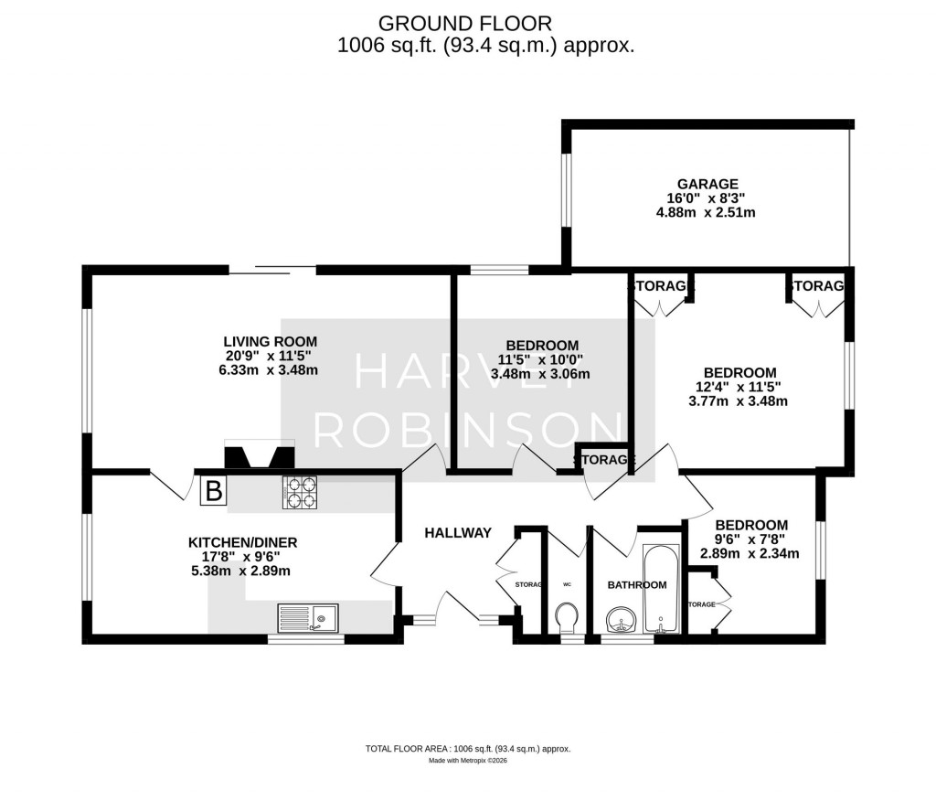 Floorplans For High Street, Tadlow, SG8