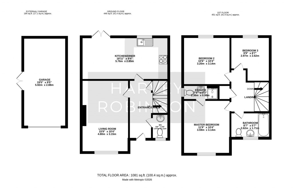 Floorplans For Garnatte Drive, Alconbury Weald, PE28
