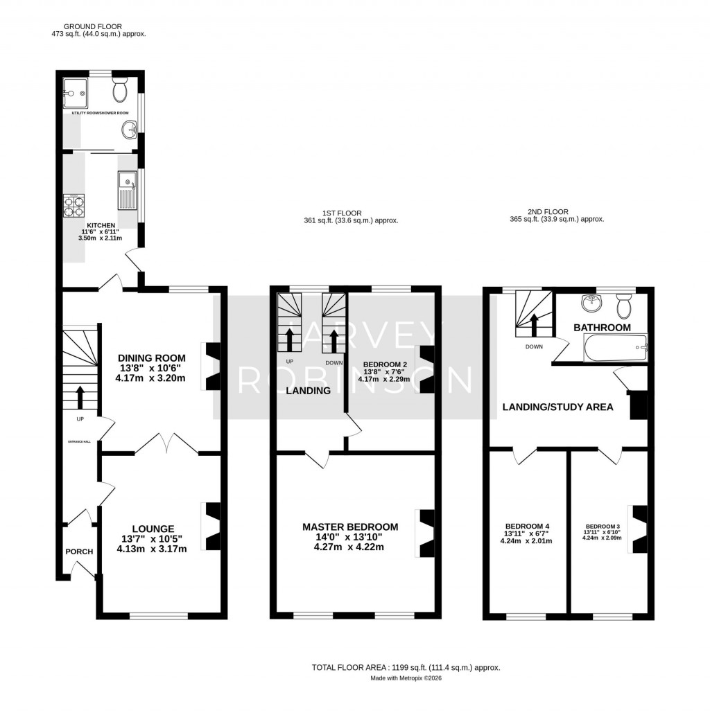 Floorplans For St. Peters Road, Huntingdon, PE29