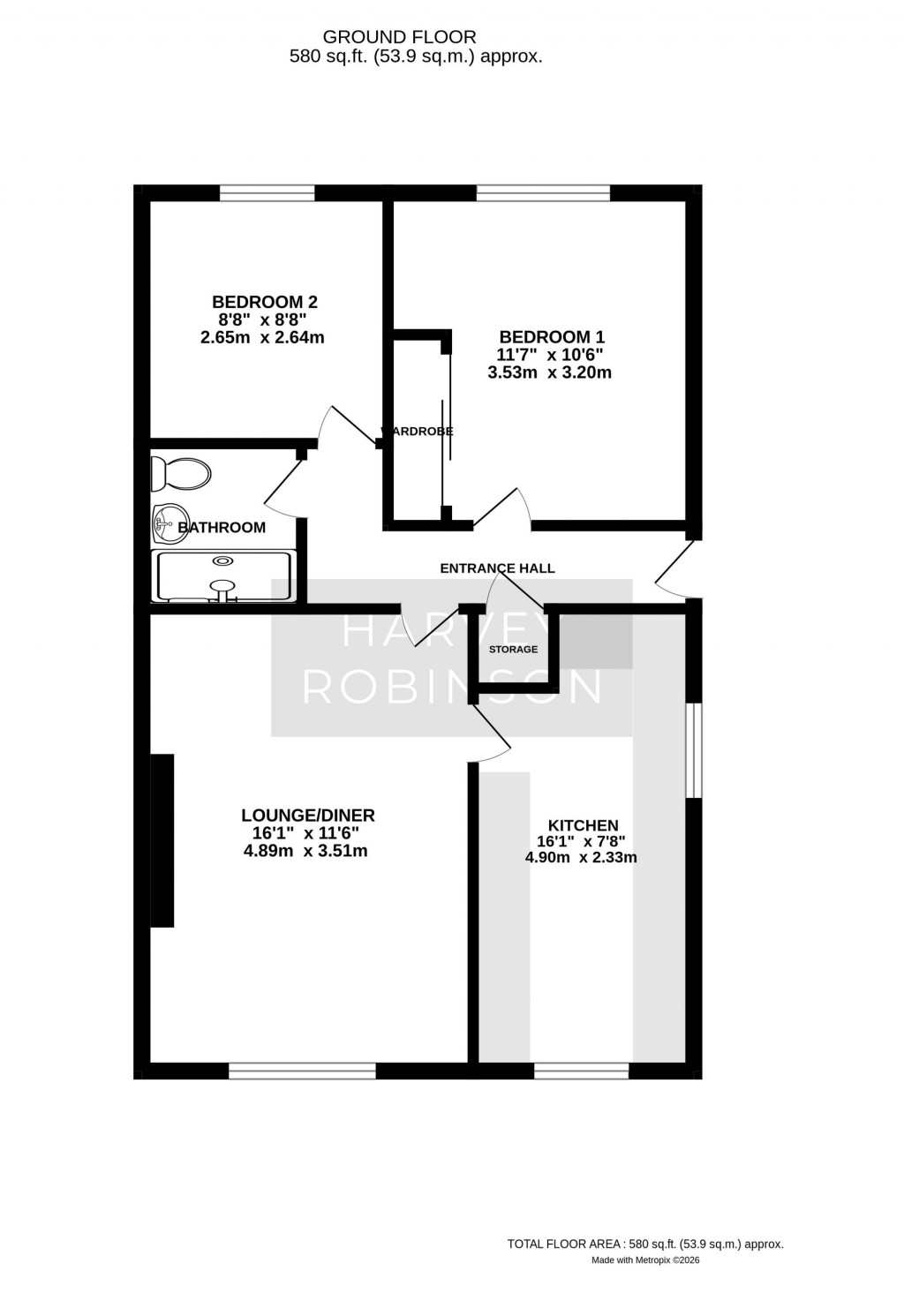 Floorplans For Reynolds Drive, Little Paxton, PE19