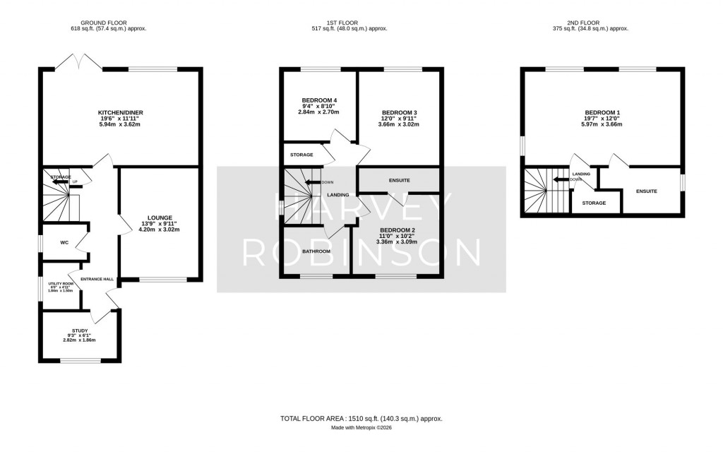 Floorplans For Warboys Road, Pidley, PE28