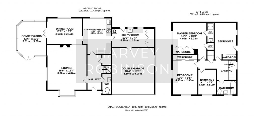 Floorplans For Church Way, Little Stukeley, PE28
